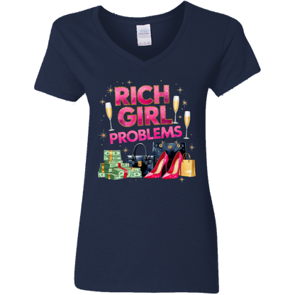 Rich Girl Problems Women's V-Neck T-Shirt