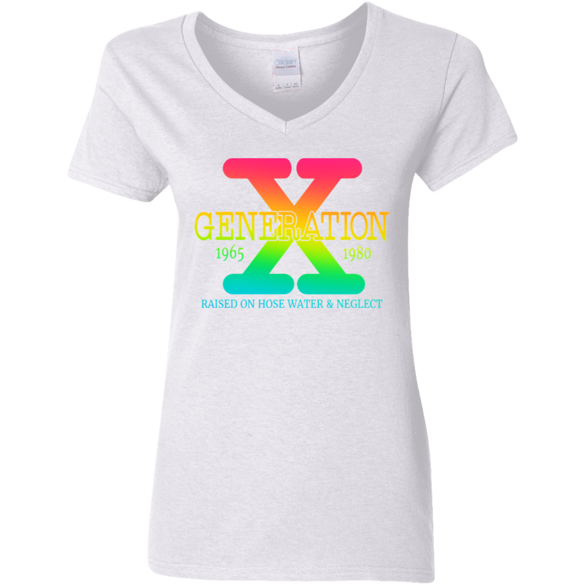 Generation X  Ladies' 5.3 oz. V-Neck T-Shirt