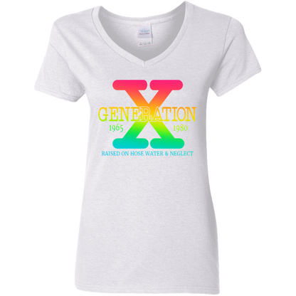 Generation X  Ladies' 5.3 oz. V-Neck T-Shirt