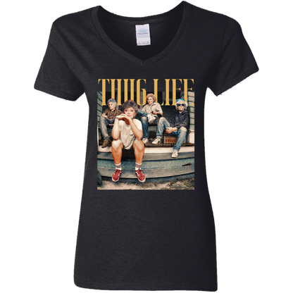 Thug Life Ladies' 5.3 oz. V-Neck T-Shirt