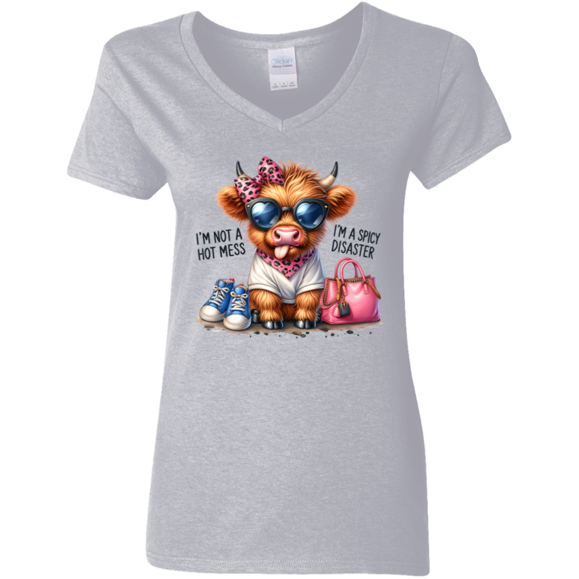 Gildan Ladies' 5.3 oz. V-Neck T-Shirt