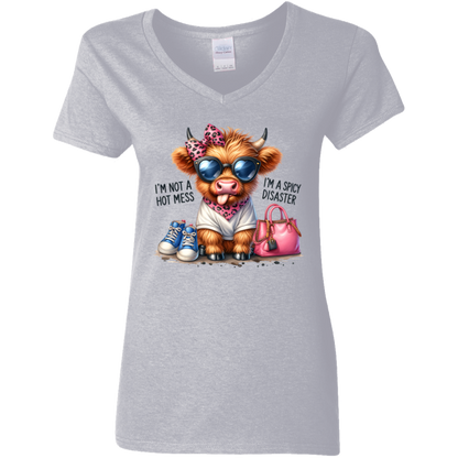 Gildan Ladies' 5.3 oz. V-Neck T-Shirt