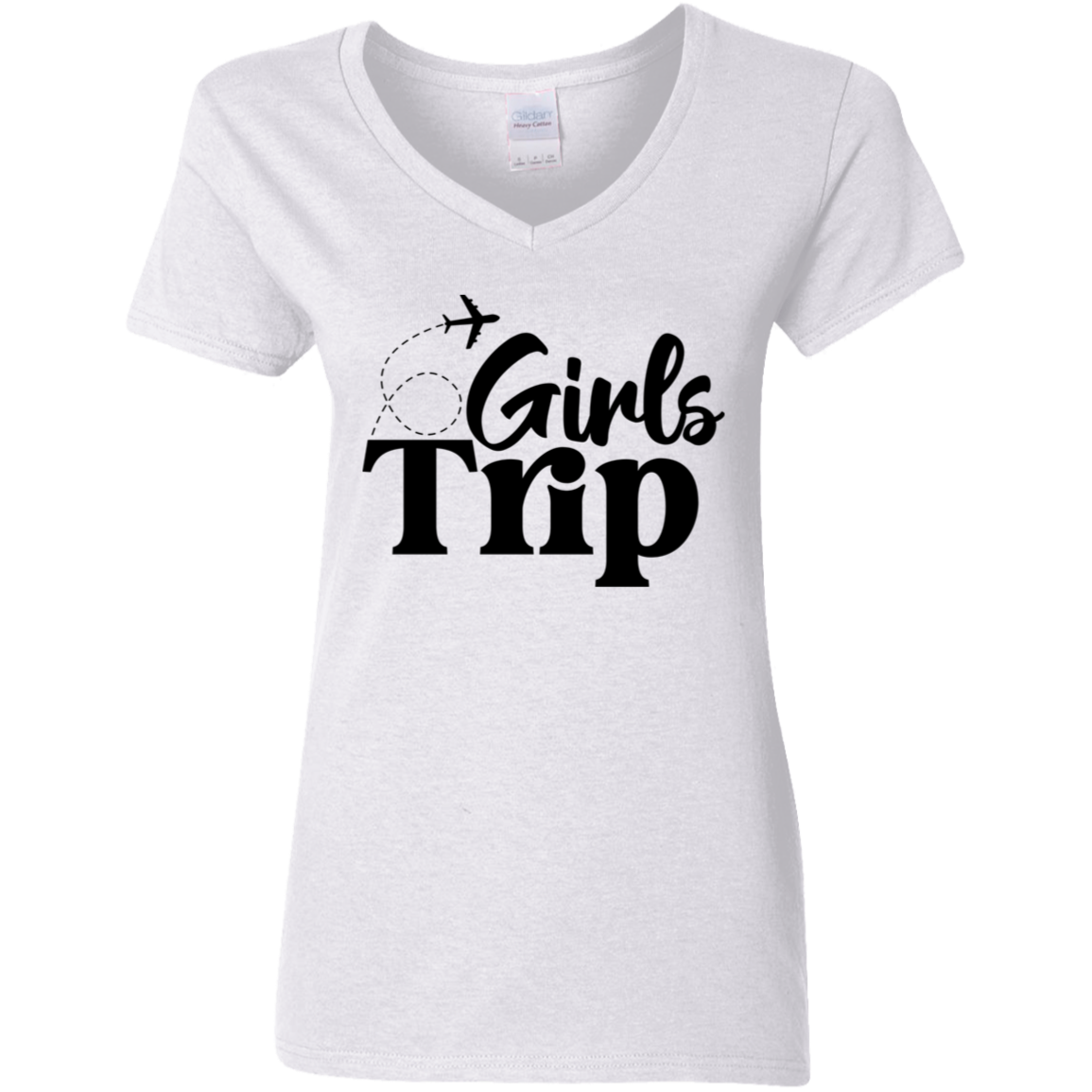 Girl's Trip  Ladies' 5.3 oz. V-Neck T-Shirt