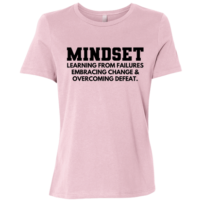 Mindset Learning from Failures Embracing Change & Overcoming Defeat Ladies Relaxed Jersey Short-Sleeve T-Shirt