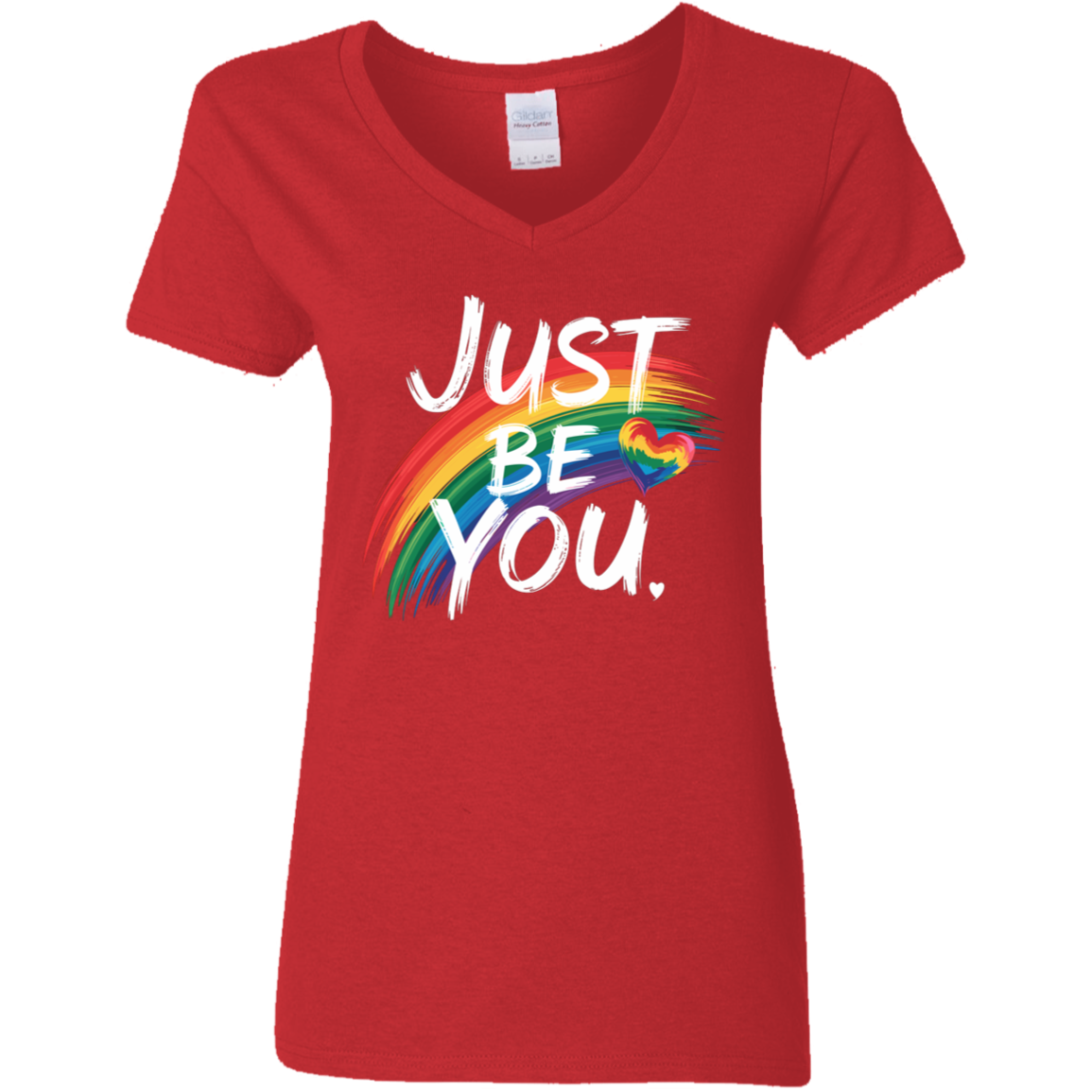 Just Be You Ladies' 5.3 oz. V-Neck T-Shirt