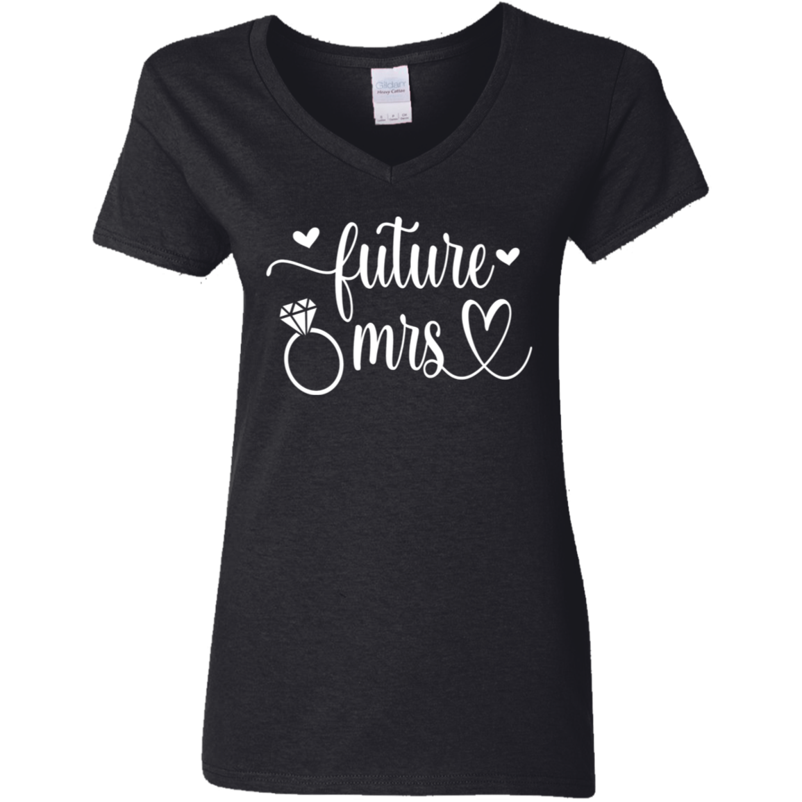 Future Mrs Ladies' 5.3 oz. V-Neck T-Shirt