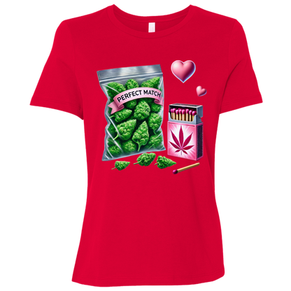 Perfect Match Ladies Relaxed Jersey Short-Sleeve T-Shirt
