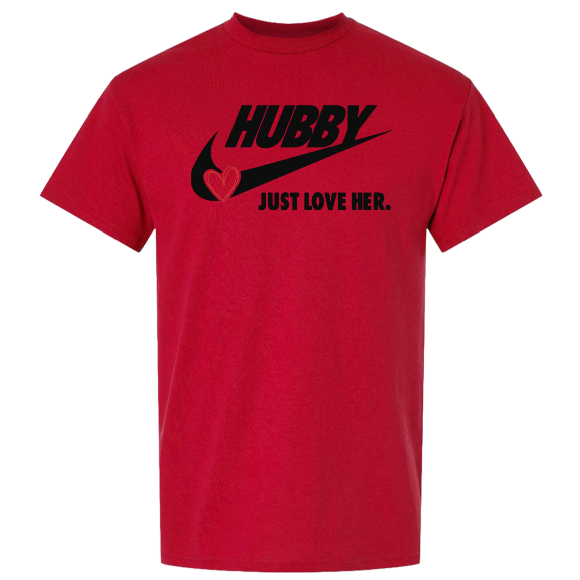 Hubby Just Love Her Men's DryBlend Short Sleeve Tshirt