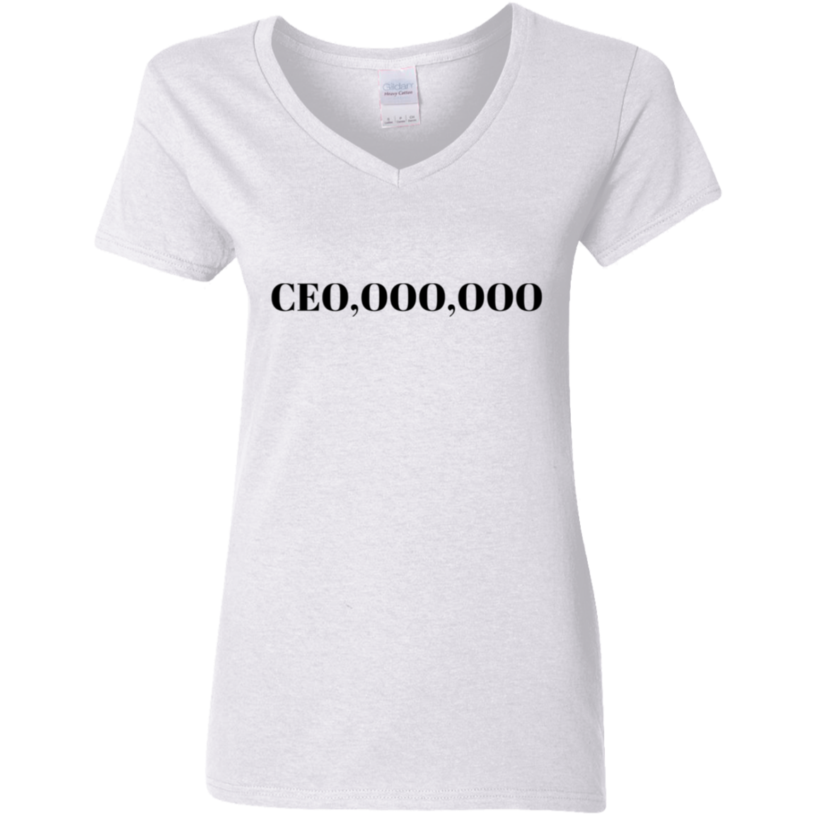 CEO Ladies 5.3 oz. V-Neck T-Shirt