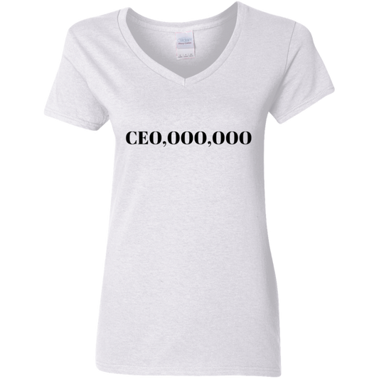 CEO Ladies 5.3 oz. V-Neck T-Shirt