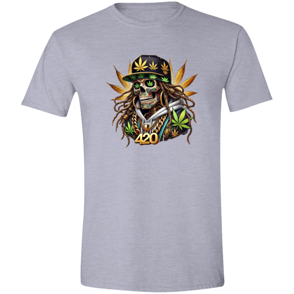 Cannabis Skeleton Men's Softstyle Tshirt