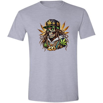 Cannabis Skeleton Men's Softstyle Tshirt