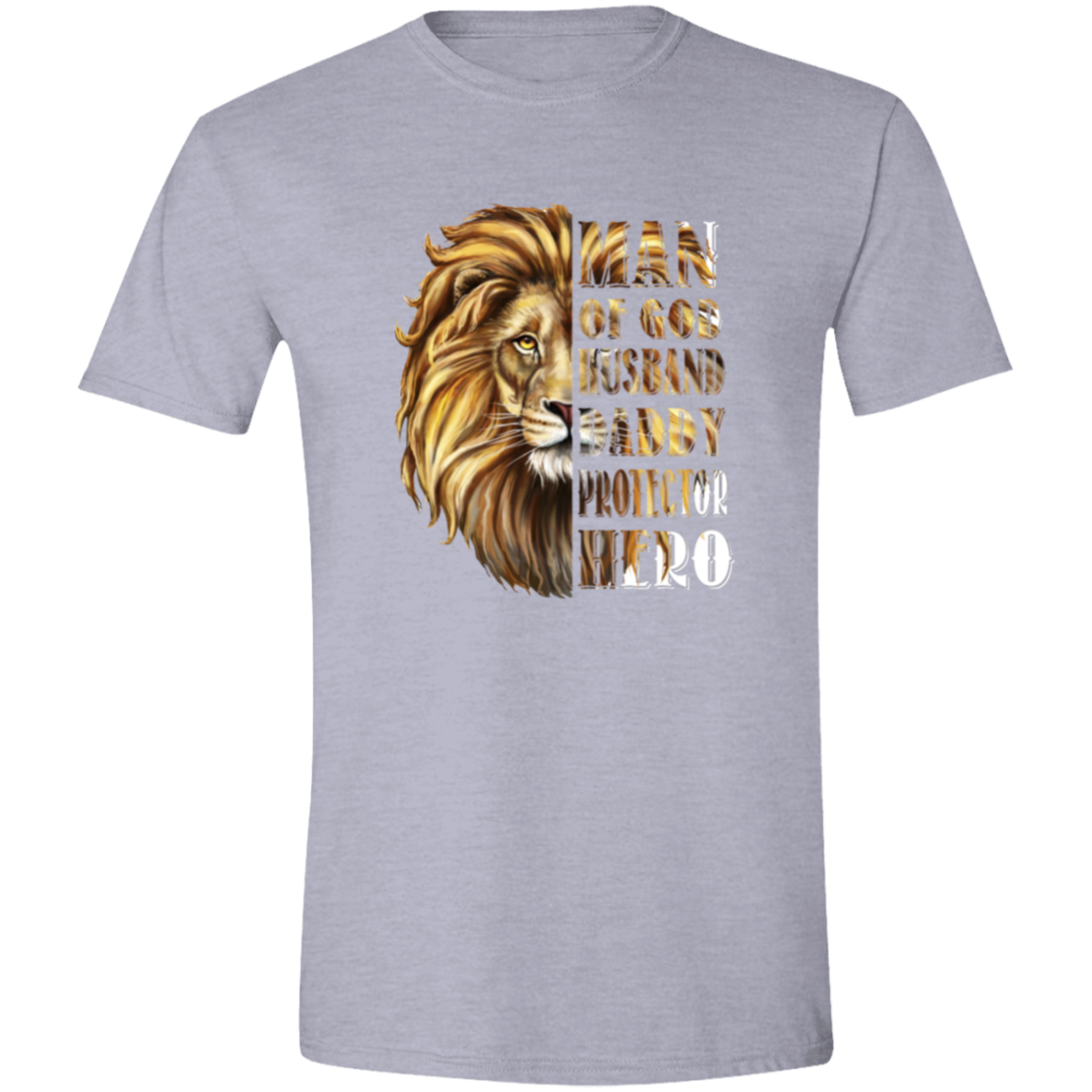 Man of God, Husband,Daddy Protector, Hero Men's Softstyle Tee