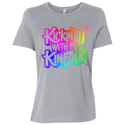 Kickin It With My Kinfolk | Women's Relaxed Fit Tee
