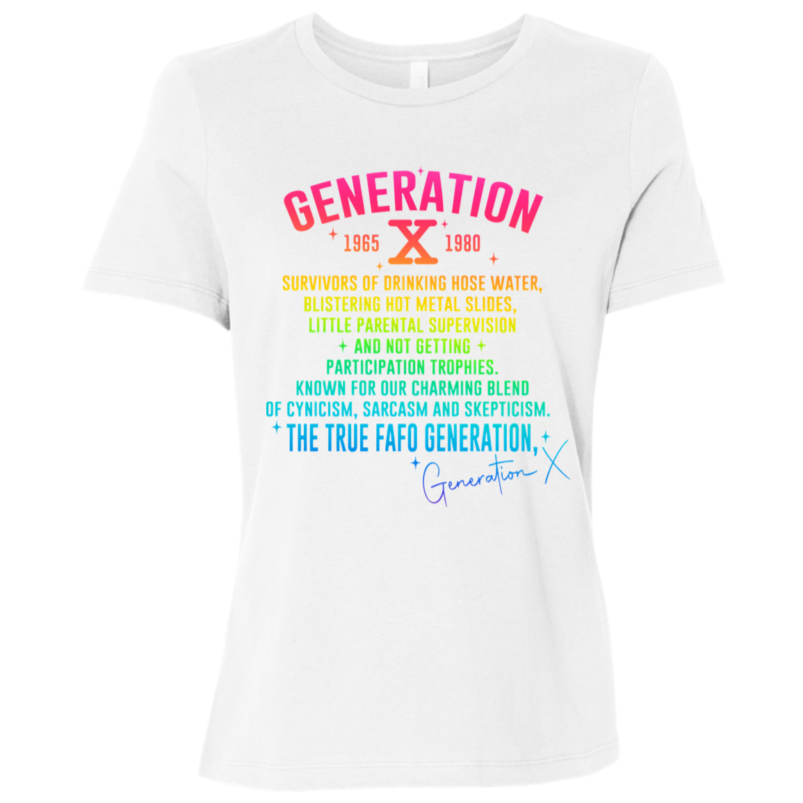 Generation X Ladies' Relaxed Graphic Tee