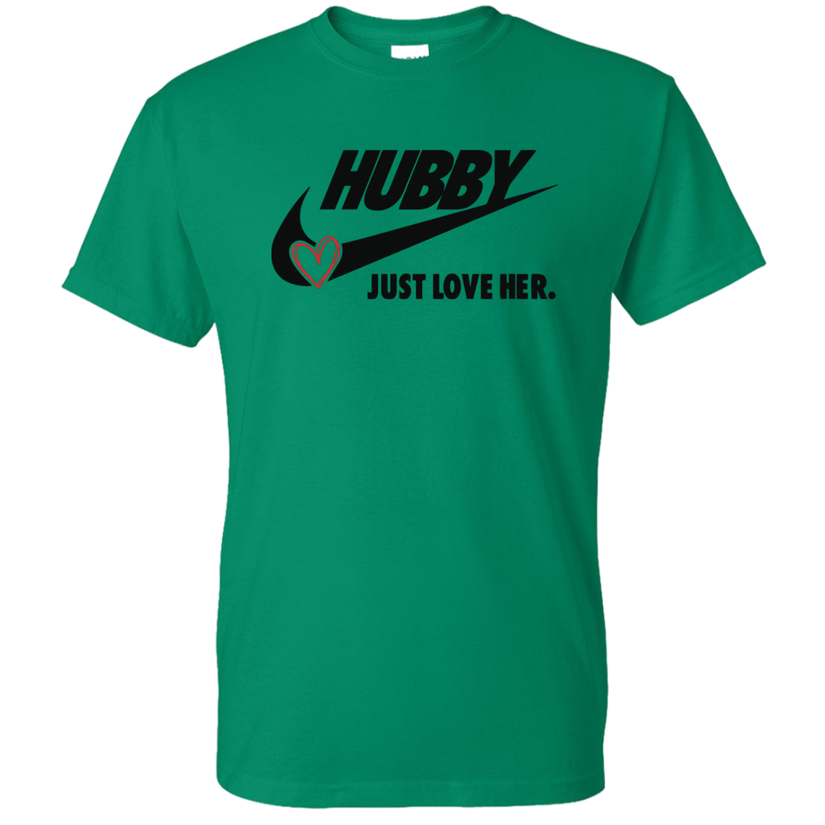 Hubby Just Love Her Men's DryBlend Short Sleeve Tshirt