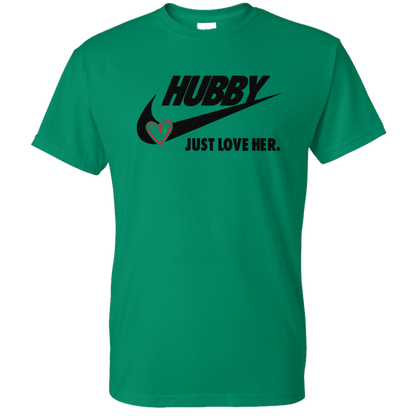 Hubby Just Love Her Men's DryBlend Short Sleeve Tshirt