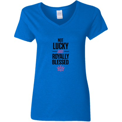 Not Lucky Just Royally Blessed V-Neck