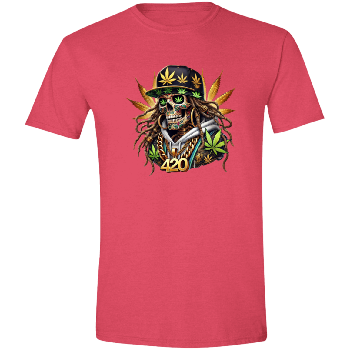Cannabis Skeleton Men's Softstyle Tshirt