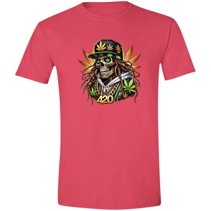 Cannabis Skeleton Men's Softstyle Tshirt