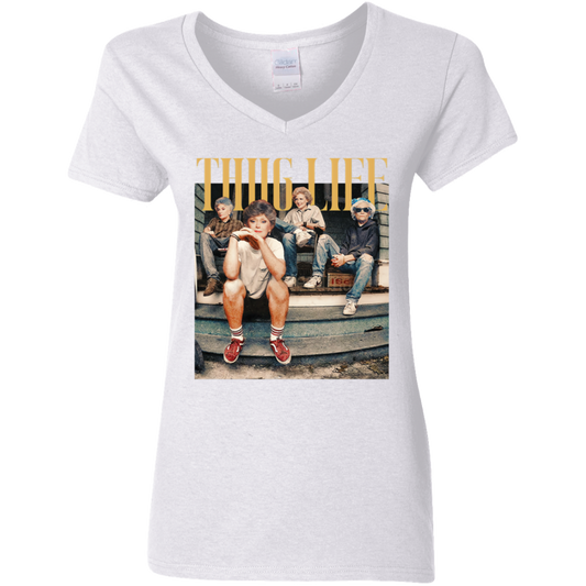 Thug Life Ladies' 5.3 oz. V-Neck T-Shirt