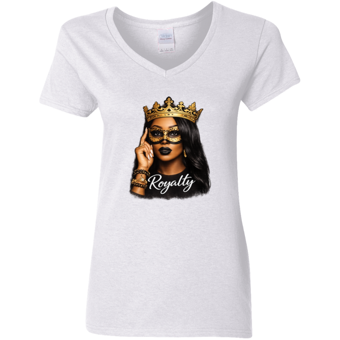 Royalty Ladies' 5.3 oz. V-Neck T-Shirt