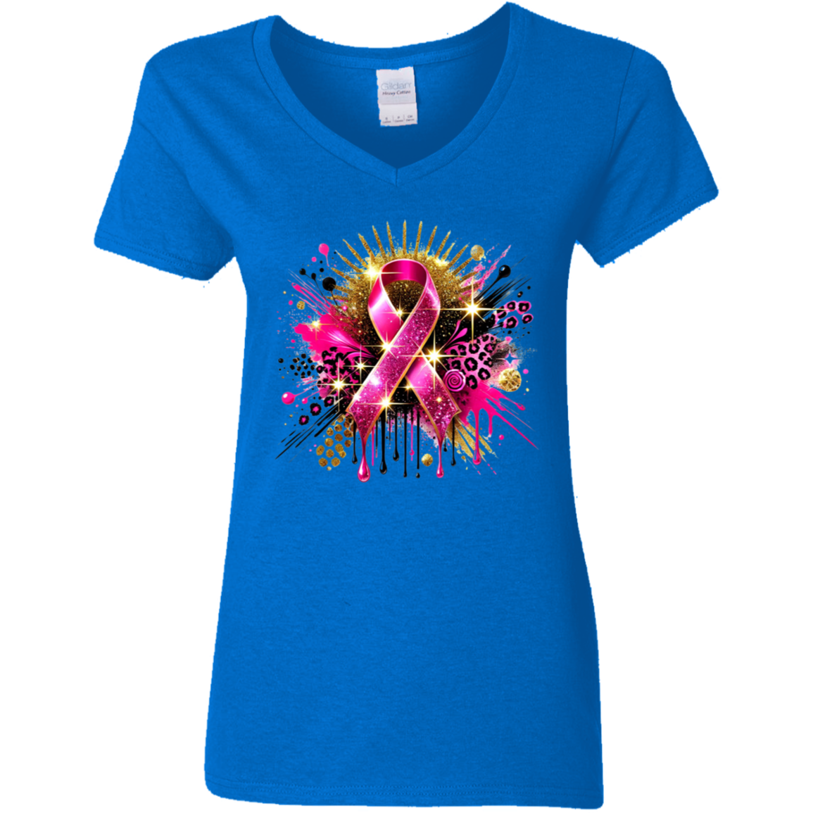 Cancer Awareness Tote V-Neck T-Shirt