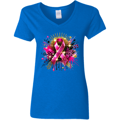 Cancer Awareness Tote V-Neck T-Shirt