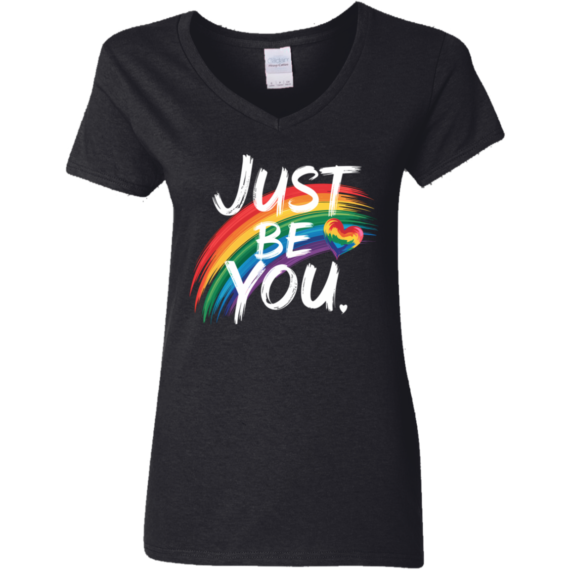 Just Be You Ladies' 5.3 oz. V-Neck T-Shirt