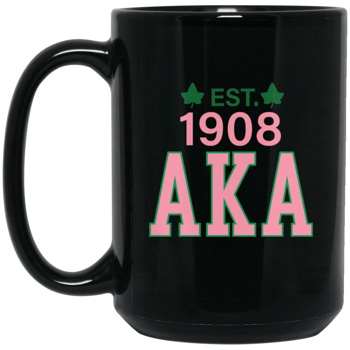 1908 AKA 15oz Black Mug