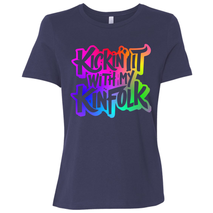 Kickin It With My Kinfolk | Women's Relaxed Fit Tee