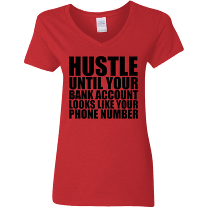 Hustle  Ladies 5.3 oz. V-Neck T-Shirt