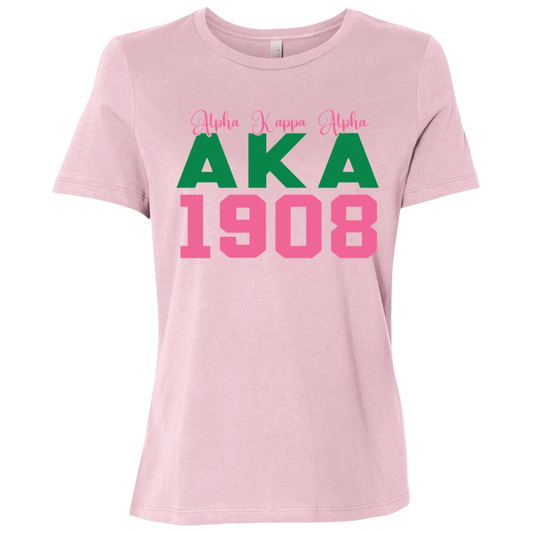 AKA 1908 Ladies Relaxed Jersey Short-Sleeve T-Shirt