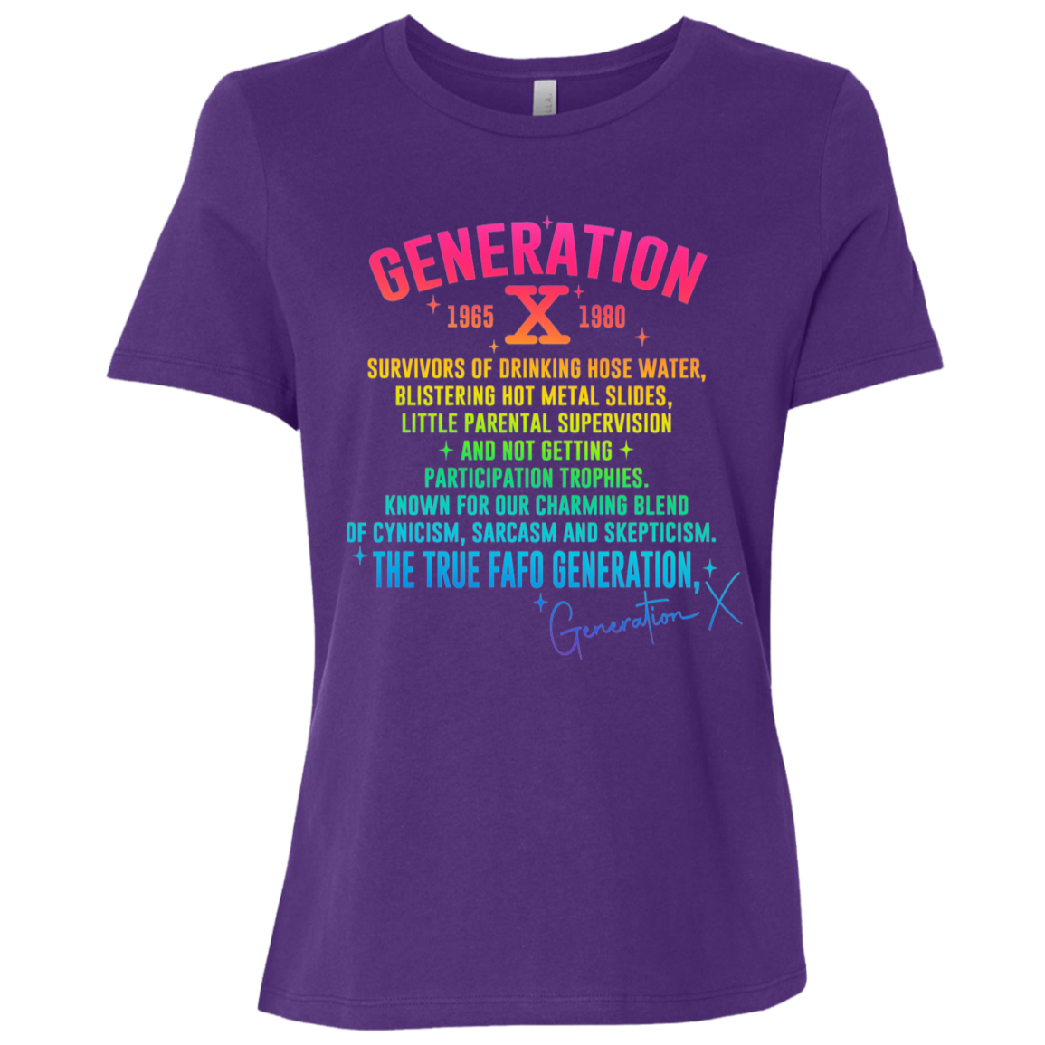 Generation X Ladies' Relaxed Graphic Tee