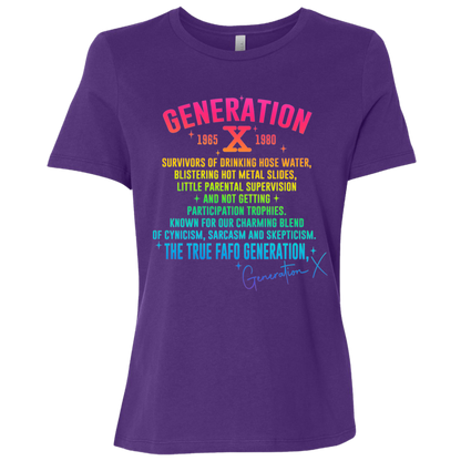 Generation X Ladies' Relaxed Graphic Tee