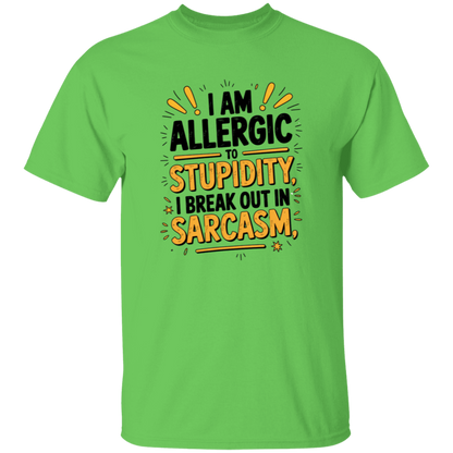 I'm Allergic to Stupidity Men's 5.3 oz. T-Shirt