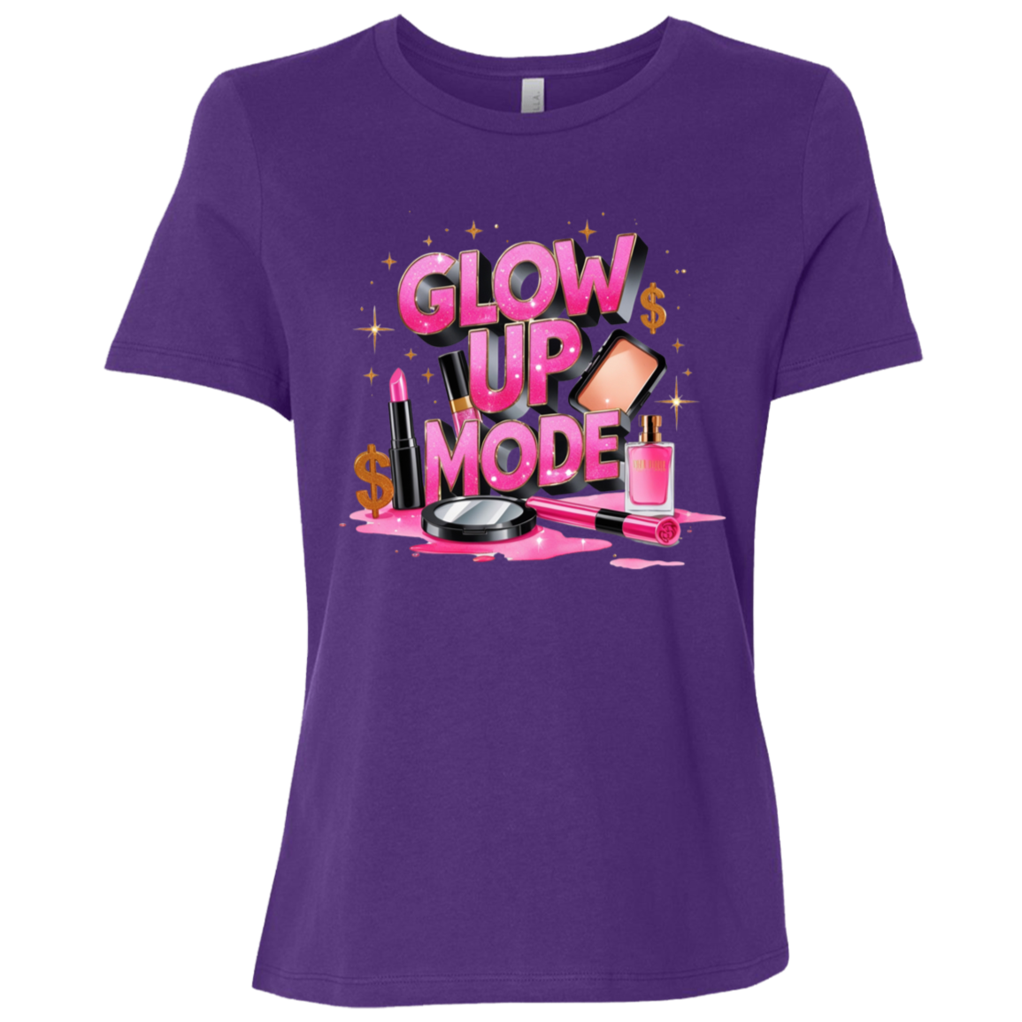 Glow Up Mode Women's Relaxed Jersey T-Shirt