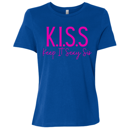 KISS (Keep It Sexy Sis) Ladies Relaxed Jersey Short-Sleeve Tee