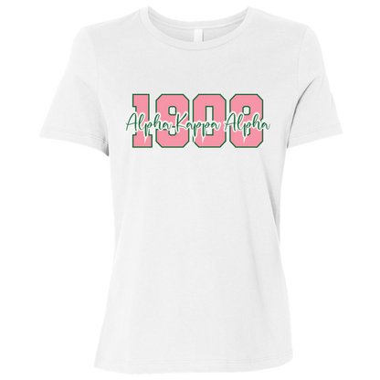 1908 Alpha Kappa Alpha Ladies' Relaxed Graphic Tee