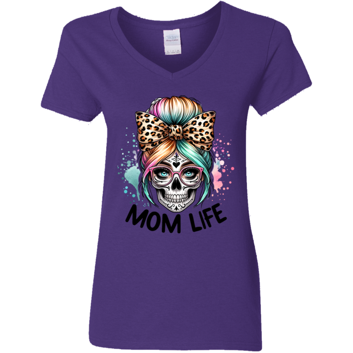 Mom Life Women's V-Neck T-Shirt