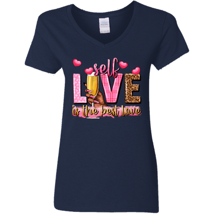 Self Love Is the Best Love | Women's V-Neck Tee