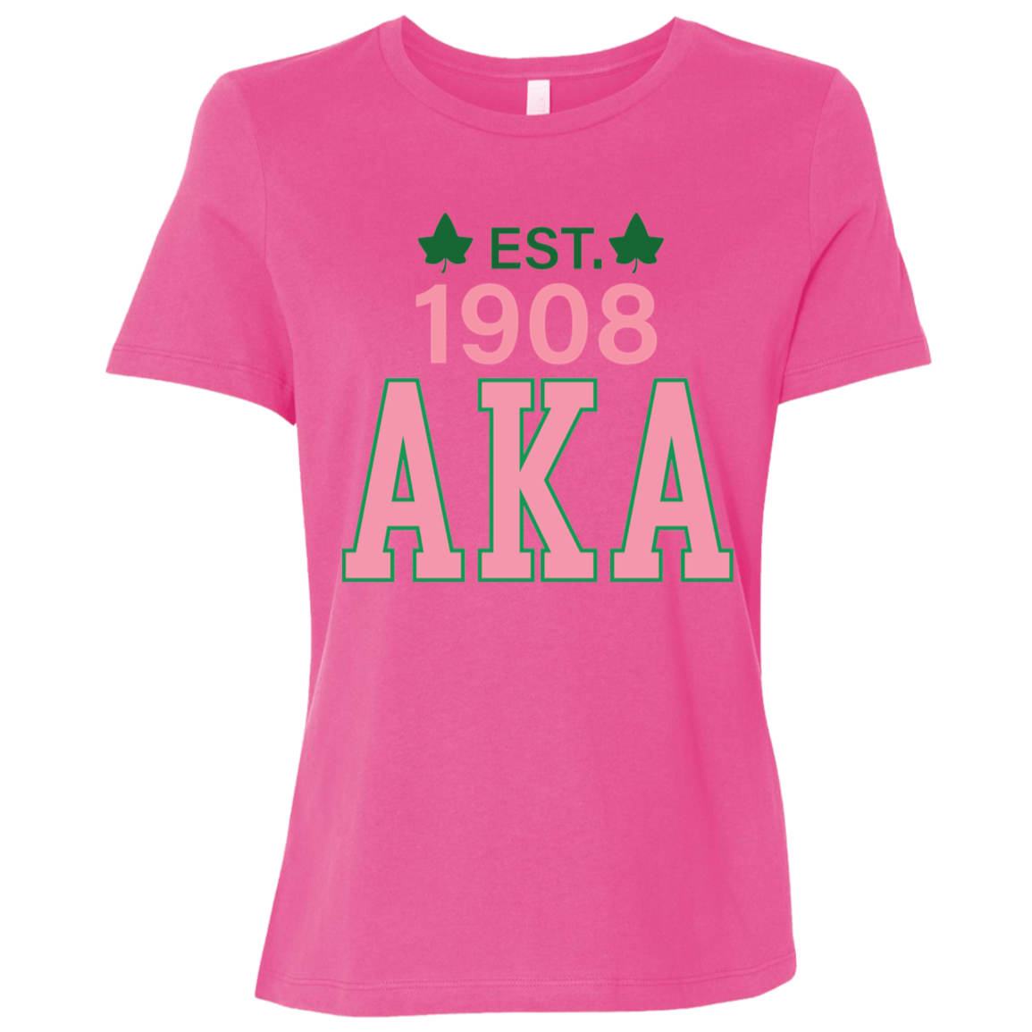 EST 1908 AKA Ladies' Relaxed Graphic Tee