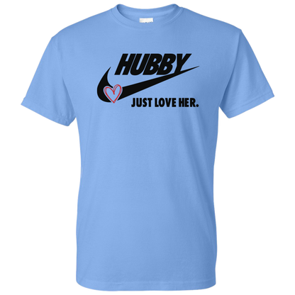 Hubby Just Love Her Men's DryBlend Short Sleeve Tshirt