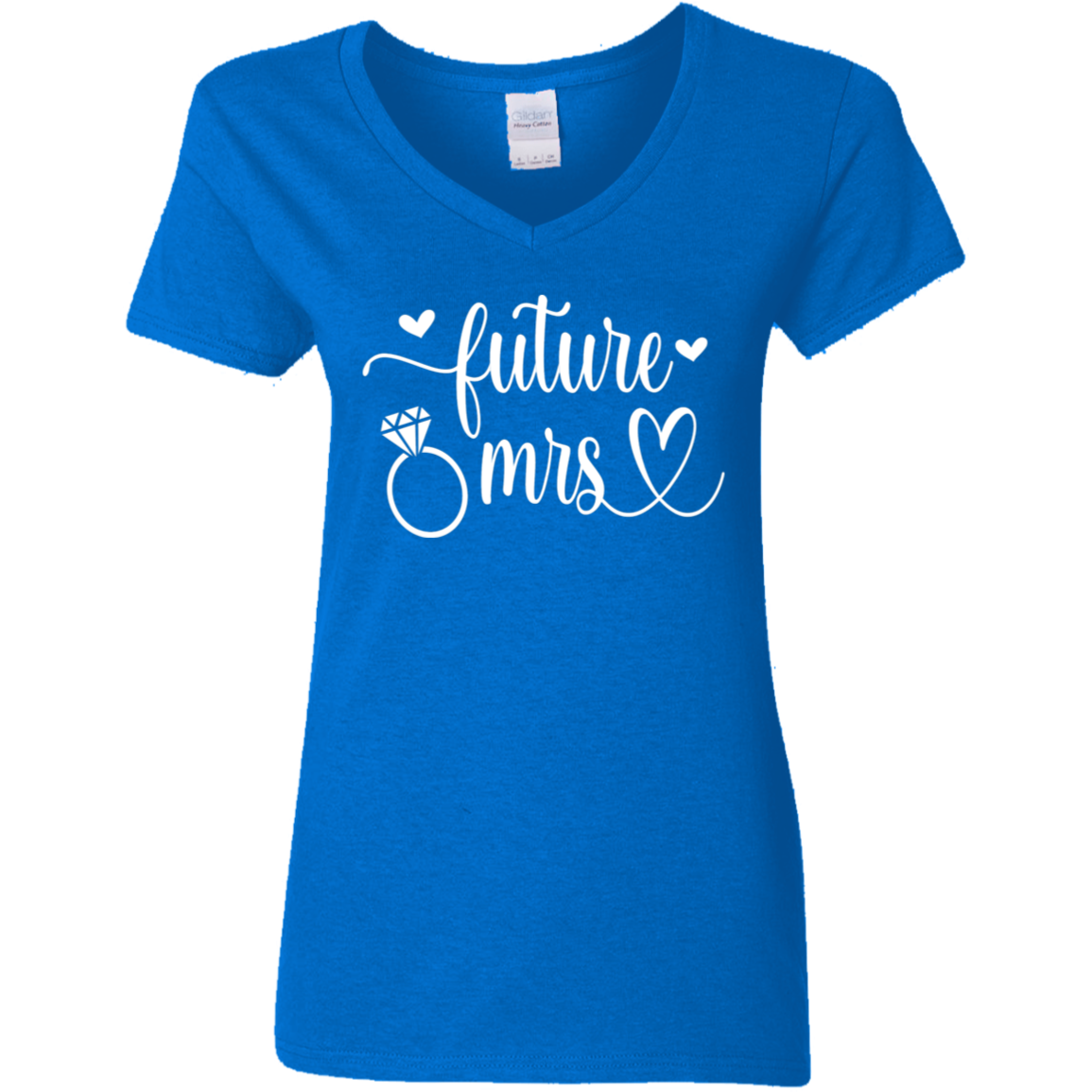 Future Mrs Ladies' 5.3 oz. V-Neck T-Shirt