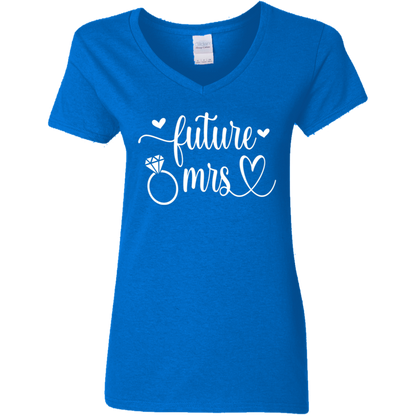 Future Mrs Ladies' 5.3 oz. V-Neck T-Shirt