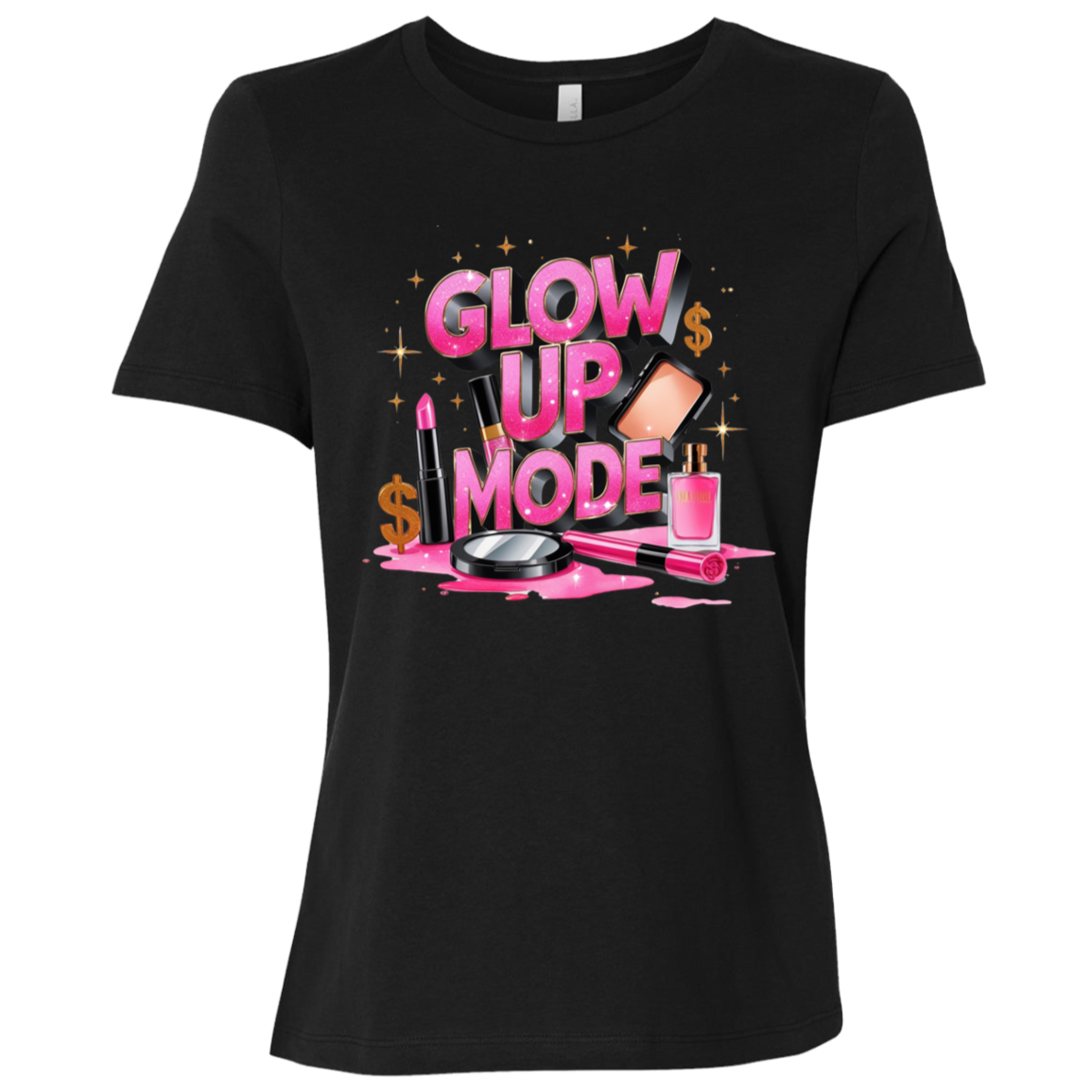 Glow Up Mode Women's Relaxed Jersey T-Shirt