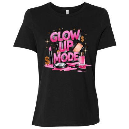 Glow Up Mode Women's Relaxed Jersey T-Shirt