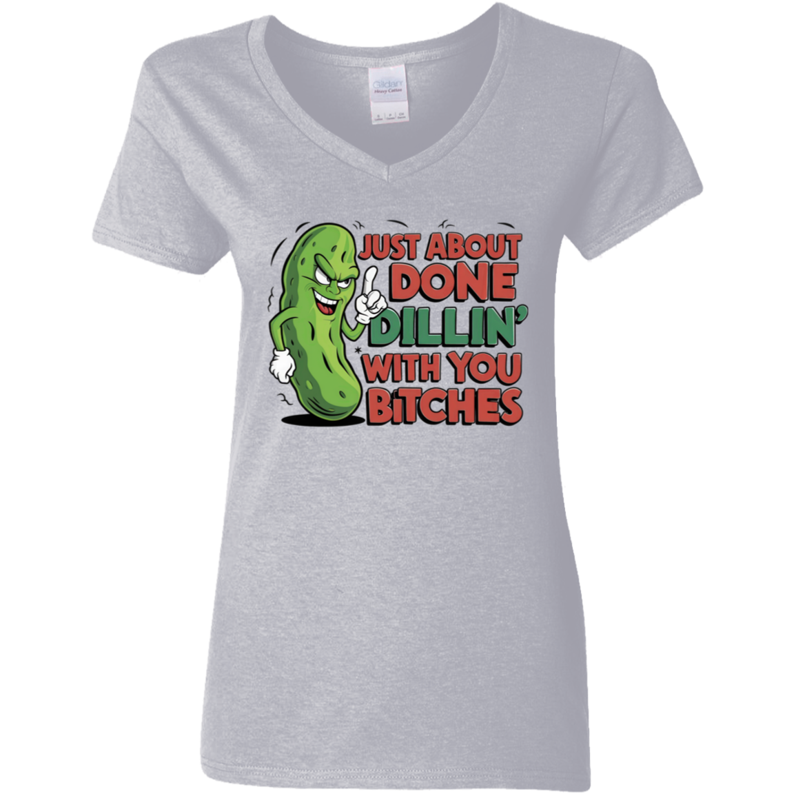 Gildan Ladies' 5.3 oz. V-Neck T-Shirt