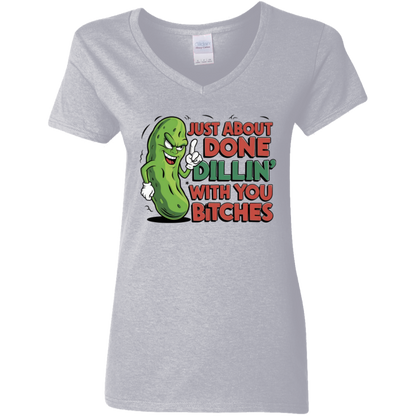 Gildan Ladies' 5.3 oz. V-Neck T-Shirt