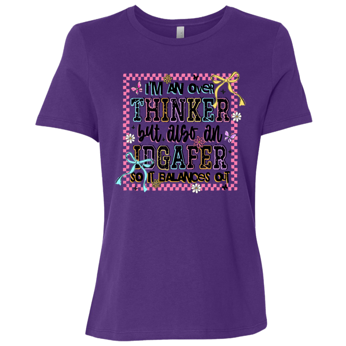 Overthinker & IDGAFER | Women's Relaxed Fit Tee